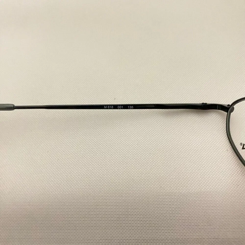#5791 Marchon M618 Black Boys Oval Eyeglass Frames 47-17-135